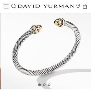 David Yurman Cable Classic Bracelet with 14K Gold, 5mm